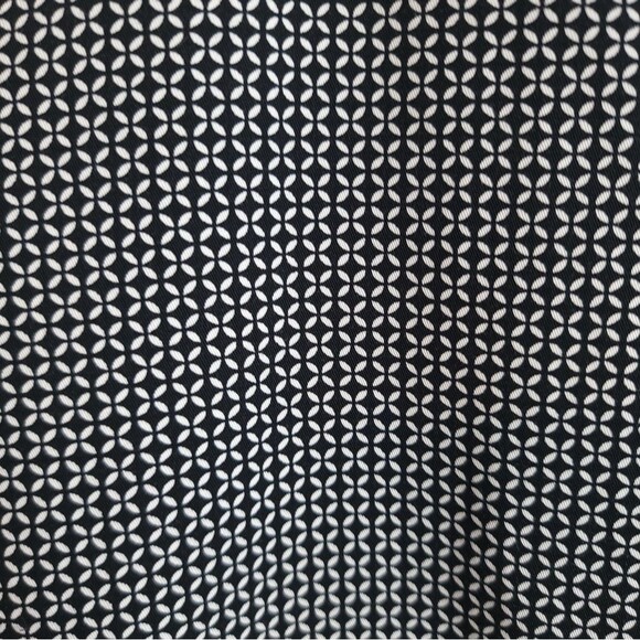 J Jill Crop Pants Preppy Acadamia Geometric Print Black White Stretchy - Picture 7 of 15